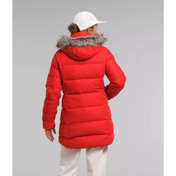 North Face TNF Dreamer Parkina 600 Down Winter Jacket Coat Red New sz medium - Picture 4 of 16